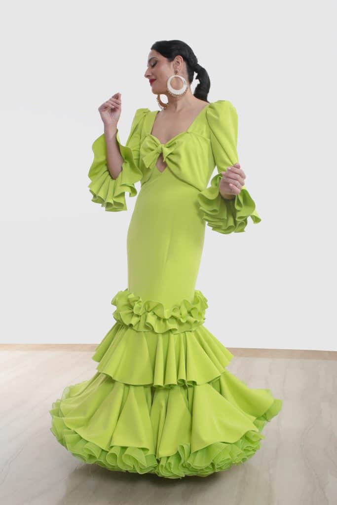 traje de flamenca olivo2412