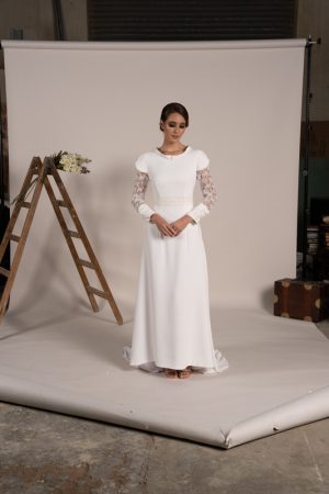 VESTIDO DE NOVIA CANNAS ESPALDA SOL