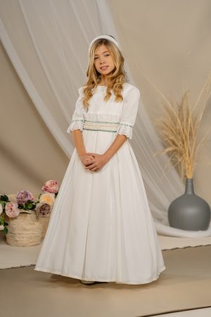 VESTIDO DE COMUNIÓN AGUAMARINA