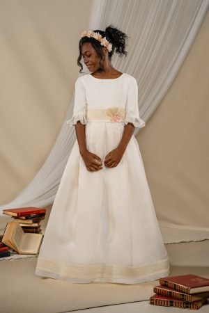 VESTIDO DE COMUNIÓN CITRINO