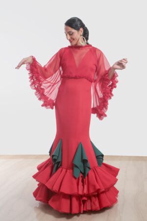 TRAJE DE FLAMENCA OLIVO2403GAS