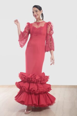 TRAJE DE FLAMENCA OLIVO2405