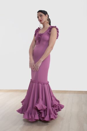 TRAJE DE FLAMENCA OLIVO2406