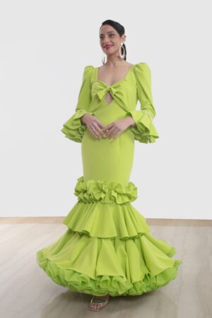 TRAJE DE FLAMENCA OLIVO2412