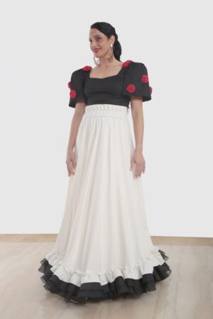TRAJE DE FLAMENCA OLIVO2414FAL