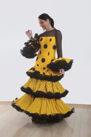 TRAJE DE FLAMENCA OLIVO2417