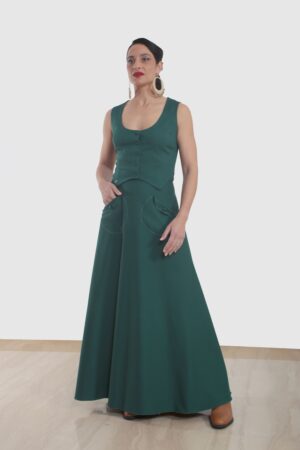 TRAJE DE FLAMENCA OLIVO2420FAL