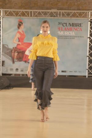 PANTALÓN DE VOLANTES ALPUJARREÑO VAQUERO